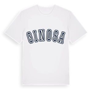 Ginosa college t-shirt – ekologisk bomull t-shirt från Pinshirt