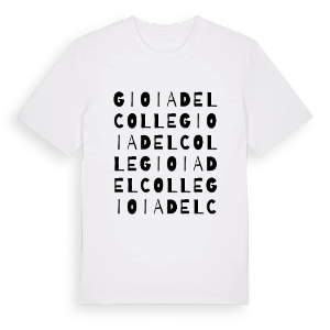 Gioia del Colle ordlek t-shirt – ekologisk bomull t-shirt från Pinshirt