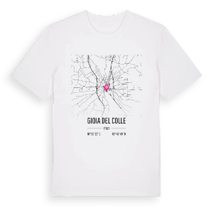 Gioia del Colle karta t-shirt – ekologisk bomull t-shirt från Pinshirt