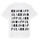 Grumo Appula ordlek t-shirt