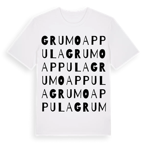 Grumo Appula ordlek t-shirt – ekologisk bomull t-shirt från Pinshirt