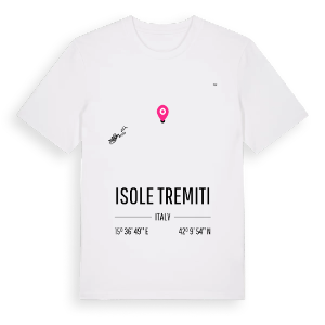Isole Tremiti karta t-shirt – ekologisk bomull t-shirt från Pinshirt
