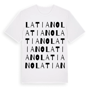 Latiano ordlek t-shirt – ekologisk bomull t-shirt från Pinshirt
