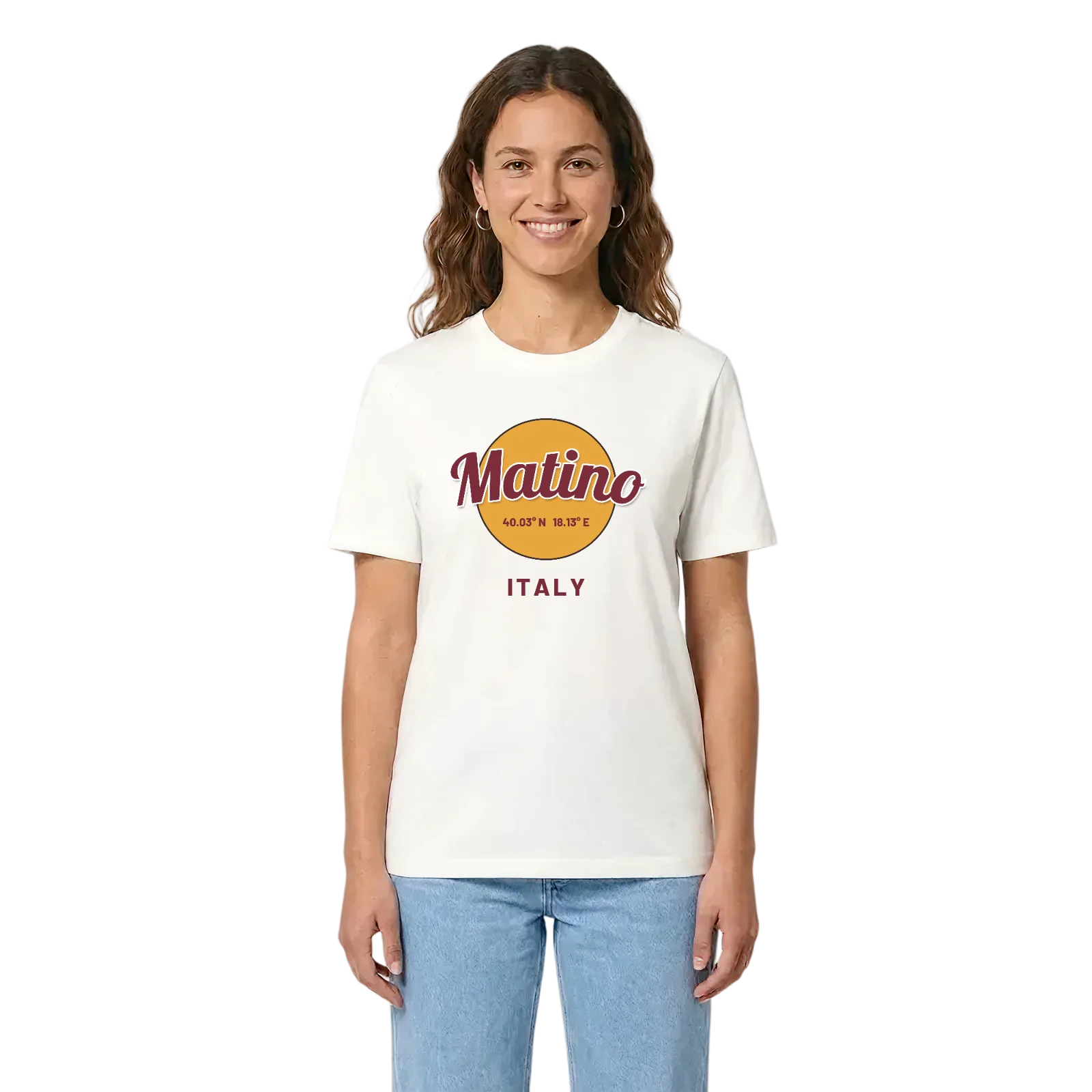 Matino cirkel t-shirt – White, i miljö