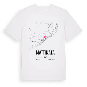 Mattinata karta t-shirt – ekologisk bomull t-shirt från Pinshirt
