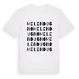 Melendugno ordlek t-shirt – ekologisk bomull t-shirt från Pinshirt