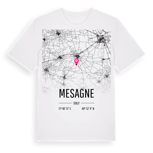 Mesagne karta t-shirt – ekologisk bomull t-shirt från Pinshirt