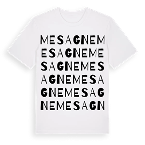 Mesagne ordlek t-shirt – ekologisk bomull t-shirt från Pinshirt