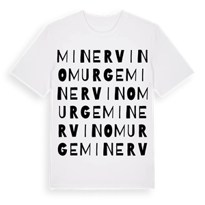 Minervino Murge ordlek t-shirt – ekologisk bomull t-shirt från Pinshirt