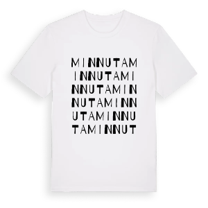 Minnuta ordlek t-shirt – ekologisk bomull t-shirt från Pinshirt