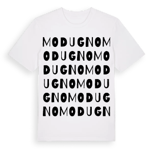 Modugno ordlek t-shirt – ekologisk bomull t-shirt från Pinshirt