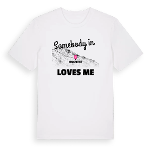 Någon i Molfetta älskar mig t-shirt – ekologisk bomull t-shirt från Pinshirt