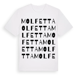Molfetta ordlek t-shirt – ekologisk bomull t-shirt från Pinshirt