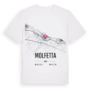 Molfetta karta t-shirt – ekologisk bomull t-shirt från Pinshirt