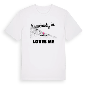 Någon i Molfetta älskar mig t-shirt – ekologisk bomull t-shirt från Pinshirt