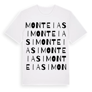 Monteiasi ordlek t-shirt – ekologisk bomull t-shirt från Pinshirt
