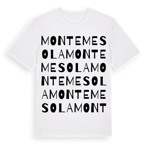 Montemesola ordlek t-shirt – ekologisk bomull t-shirt från Pinshirt