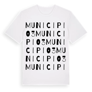 Municipio 3 ordlek t-shirt – ekologisk bomull t-shirt från Pinshirt