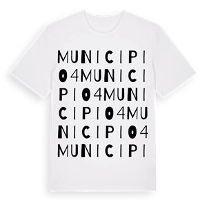 Municipio 4 ordlek t-shirt – ekologisk bomull t-shirt från Pinshirt