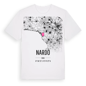 Nardò karta t-shirt – ekologisk bomull t-shirt från Pinshirt