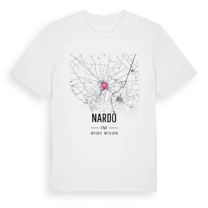 Nardò karta t-shirt – ekologisk bomull t-shirt från Pinshirt
