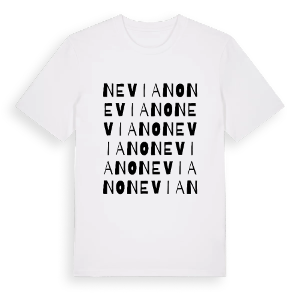 Neviano ordlek t-shirt – ekologisk bomull t-shirt från Pinshirt