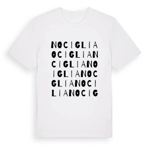 Nociglia ordlek t-shirt – ekologisk bomull t-shirt från Pinshirt