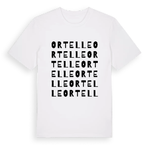 Ortelle ordlek t-shirt – ekologisk bomull t-shirt från Pinshirt