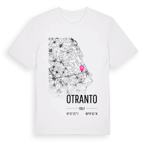 Otranto karta t-shirt – ekologisk bomull t-shirt från Pinshirt