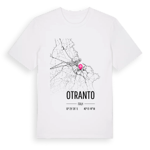 Otranto karta t-shirt – ekologisk bomull t-shirt från Pinshirt