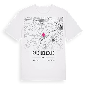 Palo del Colle karta t-shirt – ekologisk bomull t-shirt från Pinshirt