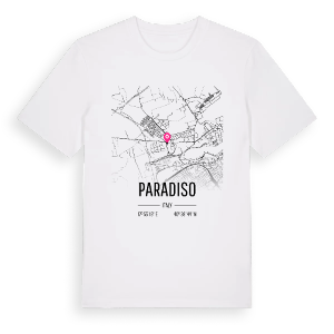 Paradiso karta t-shirt – ekologisk bomull t-shirt från Pinshirt