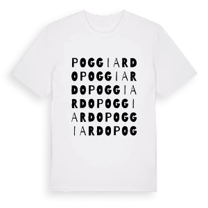 Poggiardo ordlek t-shirt – ekologisk bomull t-shirt från Pinshirt