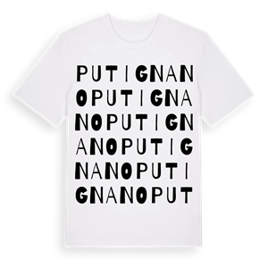 Putignano ordlek t-shirt – ekologisk bomull t-shirt från Pinshirt