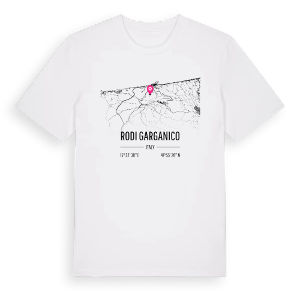 Rodi Garganico karta t-shirt – ekologisk bomull t-shirt från Pinshirt