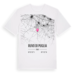 Ruvo di Puglia karta t-shirt – ekologisk bomull t-shirt från Pinshirt