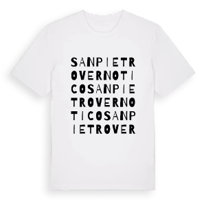 San Pietro Vernotico ordlek t-shirt – ekologisk bomull t-shirt från Pinshirt
