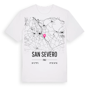 San Severo karta t-shirt – ekologisk bomull t-shirt från Pinshirt