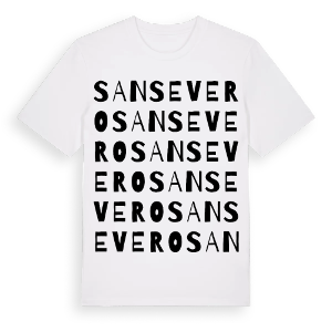San Severo ordlek t-shirt – ekologisk bomull t-shirt från Pinshirt