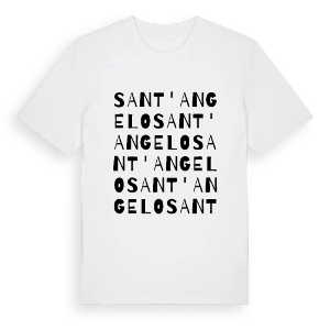Sant'Angelo ordlek t-shirt – ekologisk bomull t-shirt från Pinshirt