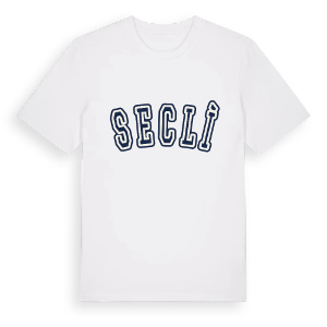 Seclì college t-shirt – ekologisk bomull t-shirt från Pinshirt