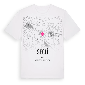 Seclì karta t-shirt – ekologisk bomull t-shirt från Pinshirt