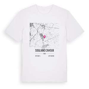 Sogliano Cavour karta t-shirt – ekologisk bomull t-shirt från Pinshirt