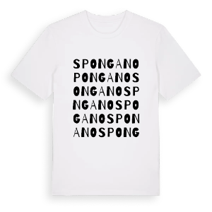 Spongano ordlek t-shirt – ekologisk bomull t-shirt från Pinshirt