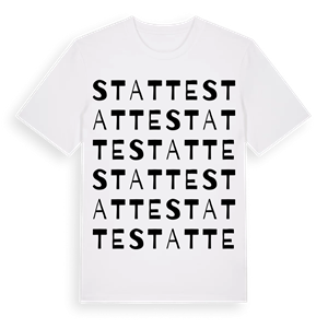 Statte ordlek t-shirt – ekologisk bomull t-shirt från Pinshirt