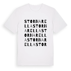 Stornarella ordlek t-shirt – ekologisk bomull t-shirt från Pinshirt