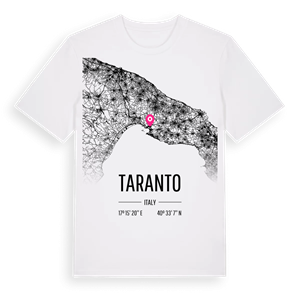 Taranto karta t-shirt – ekologisk bomull t-shirt från Pinshirt