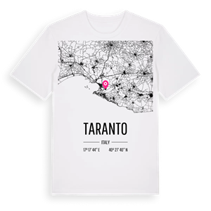 Taranto karta t-shirt – ekologisk bomull t-shirt från Pinshirt