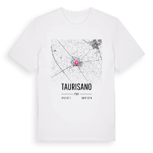Taurisano karta t-shirt – ekologisk bomull t-shirt från Pinshirt