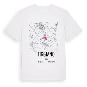 Tiggiano karta t-shirt – ekologisk bomull t-shirt från Pinshirt